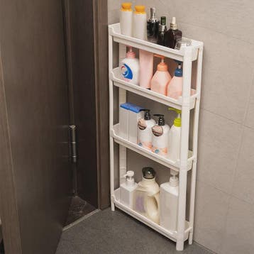 Smalle Opbergkast met Wielen - Ruimtebesparend Trolley Rek v, Verzenden, Nieuw
