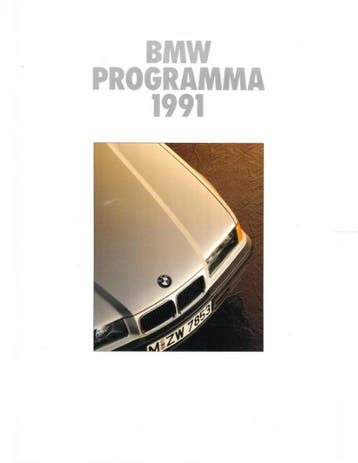 1991 BMW PROGRAMMA BROCHURE NEDERLANDS, Boeken, Nieuw, BMW, Author