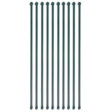 vidaXL Tuinpalen 1 m metaal groen 10 st, Verzenden, Nieuw