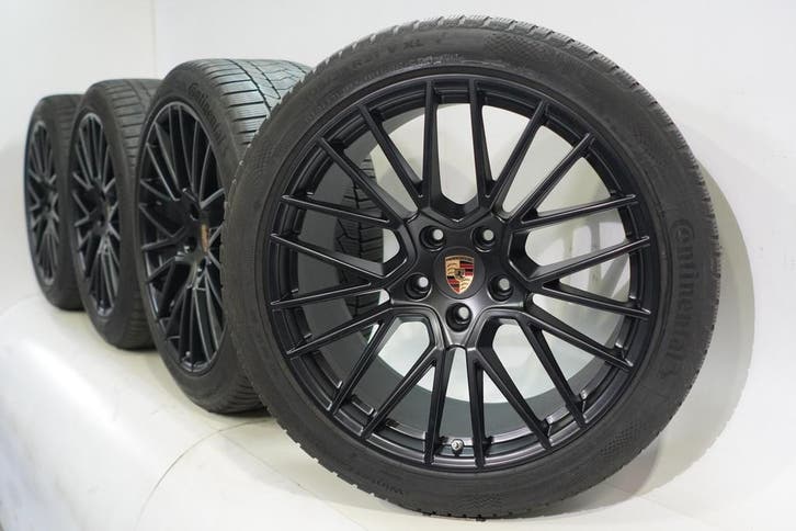Porsche Cayenne Coupé 21 inch velgen Continental Winterbande, Auto-onderdelen, Banden en Velgen, Velg(en), Gebruikt, 21 inch, Winterbanden