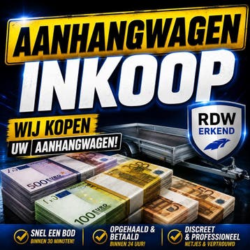 Aanhangwagen inkoop opkoper inkoper Gevraagd aanhangwagens, Nieuw