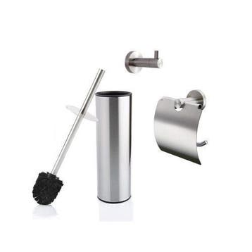 Toilet Accesoireset | Wandmontage | RVS | 55% KORTING! OP=OP, Ophalen, Nieuw, Rvs, Toilet