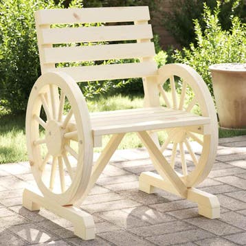 vidaXL Tuinstoelen 2 st 58x58x78,5 cm massief vurenhout, Verzenden, Nieuw, Hout, Tuinset