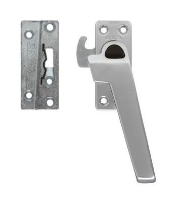 AXA raamsluiting met nok en drukknop rechts 3318 aluminium, Verzenden, Nieuw