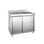 GGM Gastro | Spoelkast PREMIUM - RVS - 1200x600mm - met 1 |, Verzenden, Nieuw in verpakking, RVS Meubilair