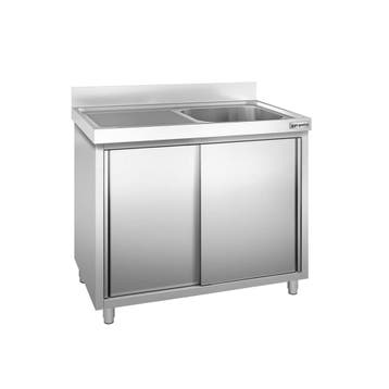 GGM Gastro | Spoelkast PREMIUM - RVS - 1200x600mm - met 1 |, Verzenden, Nieuw in verpakking, RVS Meubilair
