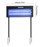 Solar Muggenlamp 40W UV Waterdicht met 6000mAh Batterij