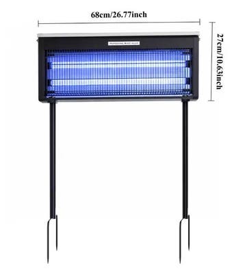 Solar Muggenlamp 40W UV Waterdicht met 6000mAh Batterij, Dieren en Toebehoren, Insecten en Spinnen