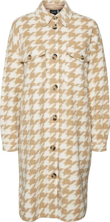 VERO MODA Maat XL  VMCHRISSIE LONG CHECK SHIRT GA Dames Jas, Verzenden, Nieuw