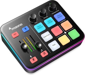 Gaming Audiomixer XLR | Tweedekansje | OP=OP, Muziek en Instrumenten, Mengpanelen, Ophalen of Verzenden, Zo goed als nieuw, Minder dan 5 kanalen