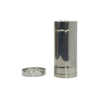 Pellet Pijp 80 Dw. Schuif Sectie L= 320 - 450 Mm, Nieuw