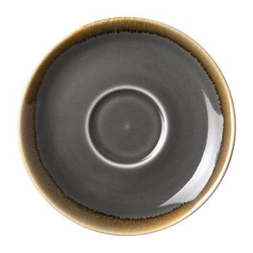 Kiln Cappuccinoschotels | Grijs | 14cm | 6 stuks, Verzenden