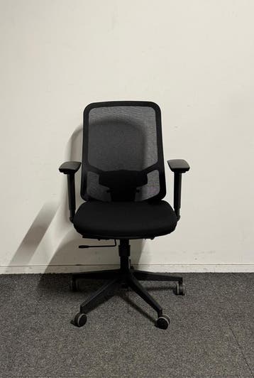 Bureaustoel Mik - NIEUW - Zwarte stoffering - zwart voetk..., Werkplek, Ophalen of Verzenden, Nieuw zonder verpakking, Stoel
