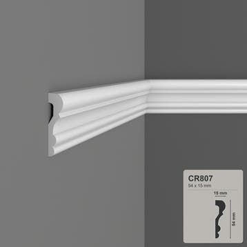 Kaderlijst CR807 (54 x 15 mm), polyurethaan, lengte 2 m, Ophalen of Verzenden, Nieuw