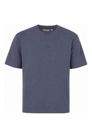 Olaf Hussein T-shirt in maat S Grijs, Verzenden, Gedragen, Overige kleuren, Olaf Hussein