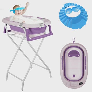 Opvouwbaar Babybadje met Onderstel - Veilig en Comfortabel B, Verzenden, Nieuw