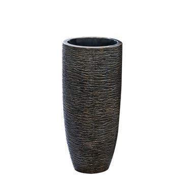 Poly/glasvezel plantenbak Giant antiek brons H.90cm, Verzenden, Nieuw