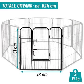 XL Puppyren VOSS.pet, 80 cm hoog, 8 panelen van 81 x 78 cm, Verzenden, Nieuw
