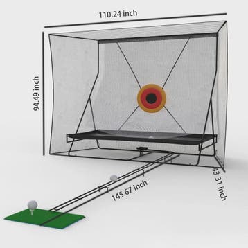 Stevig Golf Oefennet 3.6m x 2.7m met Bal Retour & Draagtas -, Sport en Fitness, Golf, Verzenden, Nieuw