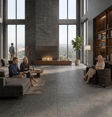 Vloertegel Antraciet Multivloer (Vloeren, Afbouwmaterialen), Keramiek, Nieuw, Ophalen of Verzenden, 10 m² of meer