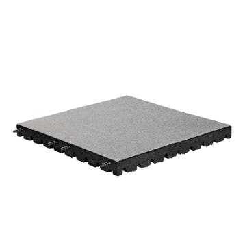 Rubber tegel met pen- en gat verbinding EPDM - Grijs - 50x50, Tuin en Terras, Tegels en Klinkers, Verzenden, Nieuw