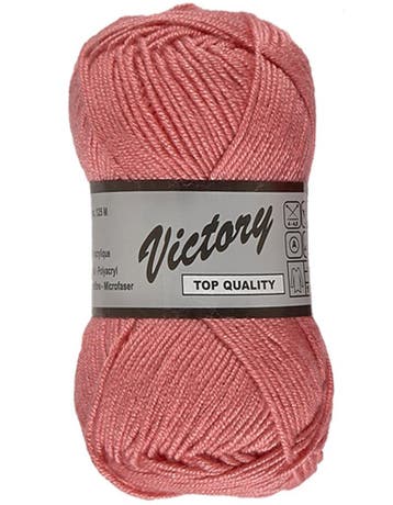 Lammy Yarns Victory - 724 Oudroze - Zijdeglans Acrylgaren, Hobby en Vrije tijd, Ophalen of Verzenden, Nieuw