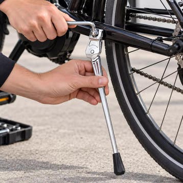Ursus Fietsstandaard zilverkleurig - metalen zijstandaard..., Ophalen of Verzenden, Nieuw, Frame