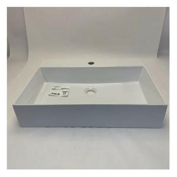 Bieden: Azzurra Elegance Square washbasin 60x45cm without o, Ophalen of Verzenden, Nieuw, Kombuis en Sanitair, Zeilboot of Motorboot