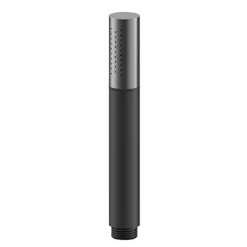 Staafhanddouche 1 stand mat zwart Pvc Gun metal, Verzenden, Nieuw