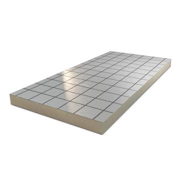 PIR 2-zijdig Aluminium 1200x600x160mm Rd:7.25(=0,72 mÂ²), Minder dan 4 cm, Nieuw, Hardschuim (Pir), Minder dan 5 m²