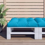 vidaXL Palletkussen 80x80x12 cm stof blauw, Huis en Inrichting, Verzenden, Nieuw, Blauw