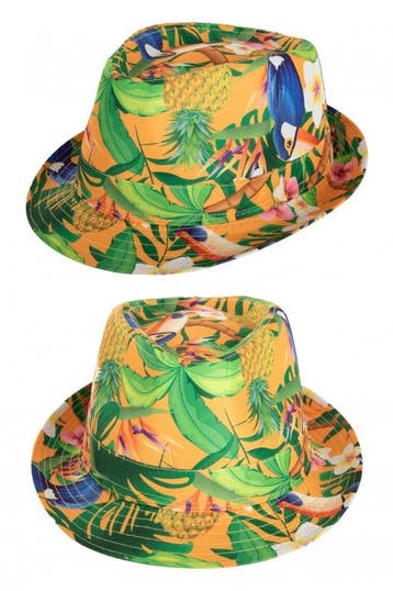 Party Hoedje Club Tropicana Oranje, Ophalen of Verzenden, Nieuw