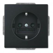 Busch-Jaeger Future Linear 1V wandcontactdoos met randaarde, Nieuw, Stopcontact