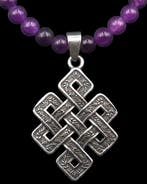 Amethist - Bescherming - Oneindige knoop - Spirituele, Antiek en Kunst