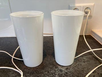 IKEA - Lamp (2) - Opaline glas - IKEA lamp GAVIK Vintage