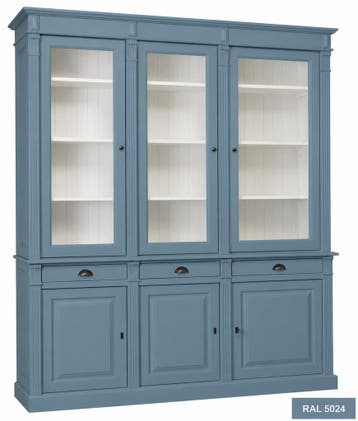 Buffetkast oud blauw  Toulouse 185 x 230cm, Ophalen of Verzenden, Nieuw