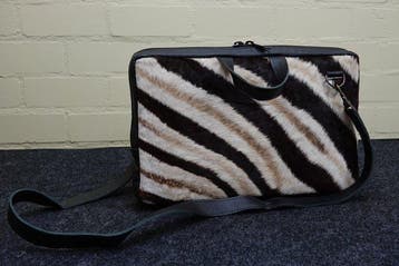 sams - Zebra hide laptoptas - Schoudertas, Nieuw