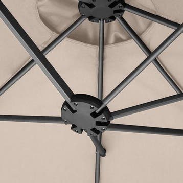2dekans | tectake® - Dubbele parasol Silia - Terrasparasol -, Ophalen of Verzenden, Zo goed als nieuw