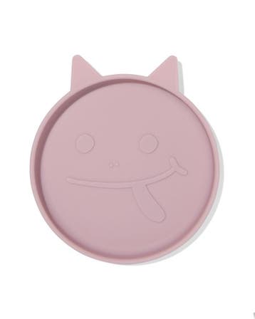 HEMA Kinderbordje Ø16cm monster siliconen roze, Verzenden, Nieuw