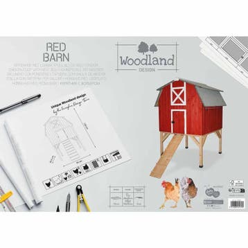 Kippenhok Duvo+ Woodland Design Red Barn – Design Kippenh., Verzenden, Nieuw, Kippenhok of Kippenren