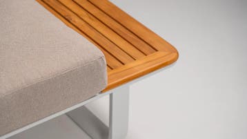 Hoek Loungeset  Capri  Aluminium  Teak  Datho Outdoor, Verzenden, Nieuw