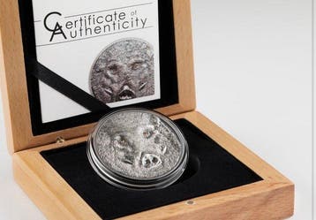 Mongolië. 500 Togrog 2018, Wild Boar, 1oz (.999)