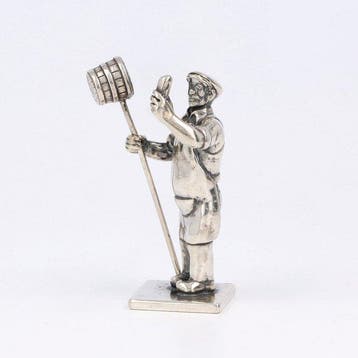Boterboertje - Beeldje - .835 zilver