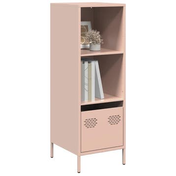 vidaXL buffetkast 35x39x103,5 cm staal roze, Minder dan 50 cm, Verzenden, 100 tot 150 cm, Nieuw
