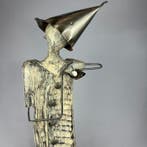 Karol Dusza (1972) - The Gift for You- 64cm wooden statue