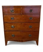 Ladekast - Commode George III in flame mahonie - Engeland -