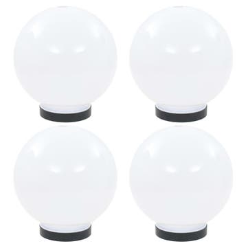 vidaXL LED-bollampen 4 st rond 20 cm PMMA, Tuin en Terras, Verzenden, Nieuw, Kunststof