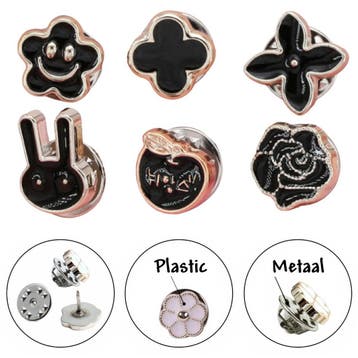 Fako Bijoux - Pin Broche Mini - Steek Pin Knopen Set - 6, Verzenden, Nieuw