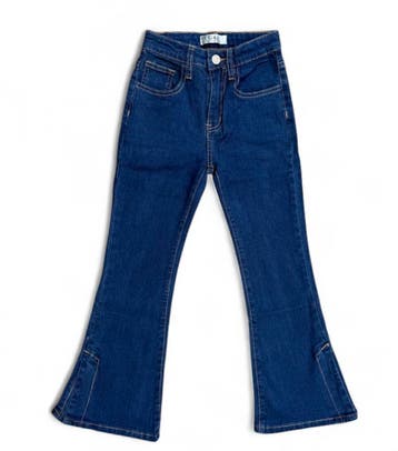 Donkerblauwe Flared Jeans met Split – Herfst/Winter Musthave, Ophalen of Verzenden, Nieuw, Meisje