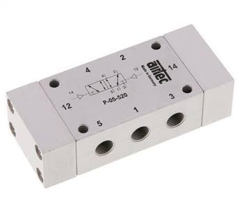 5/2 G1/8 Bi-Stabiel Luchtgestuurd Ventiel 0-10bar/0-140psi, Verzenden, Nieuw